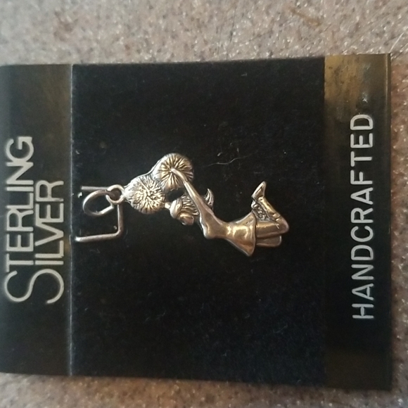 Cheerleader pendant 925 sterling silver - Picture 1 of 1